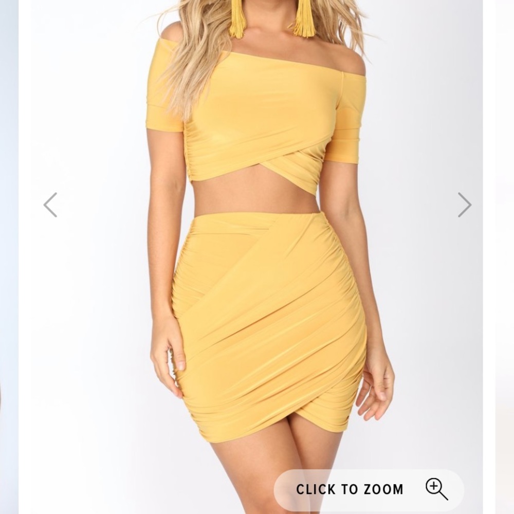 Fashion nova Matching skirt set